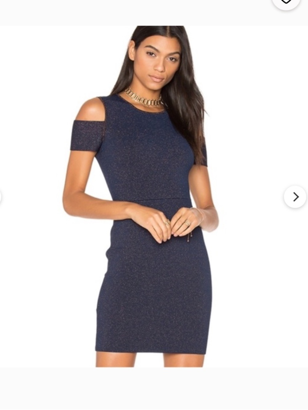 BCBGMAXAZRIA Metallic MONICKA Bodycon Mini Dress